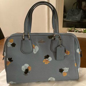 COACH Nolita Floral Pebble Leather Satchel Bag